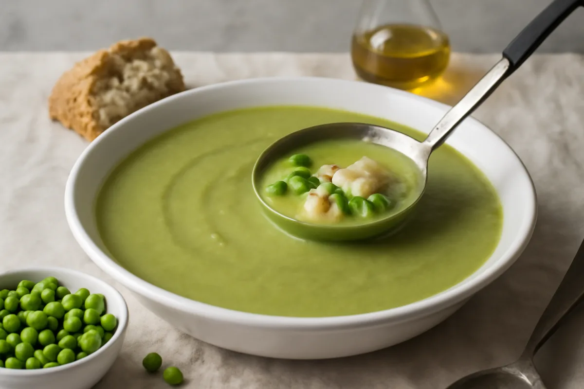 Minestra di piselli: come farla cremosa con un ingrediente inaspettato