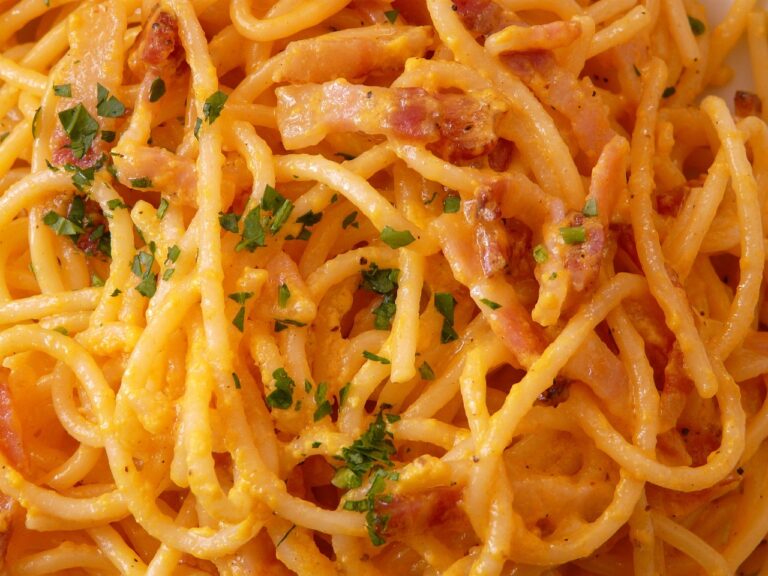 Pasta zucca e pancetta: la più amata in autunno