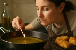 Come si riconosce l’olio pronto per friggere? Il segnale che evita fritture unte e poco croccanti