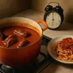 Perché il ragù napoletano cuoce per ore? Scopri cosa cambia davvero nel sapore