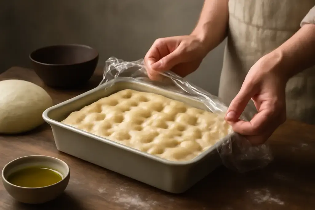 Focaccia genovese soffice: la fase della lievitazione che fa la differenza