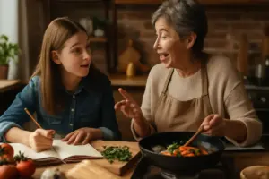 Cucinare raccontando: la tecnica usata dalle famiglie per non dimenticare mai una ricetta