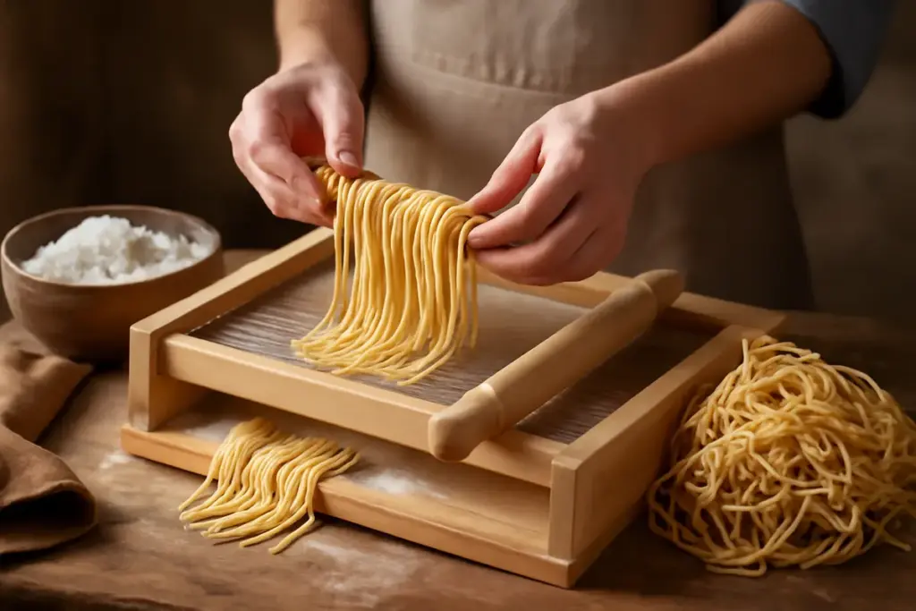Pasta alla chitarra fatta in casa: l’attrezzo indispensabile per rispettare la tradizione abruzzese