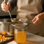 Brodo vegetale limpido: il passaggio fondamentale per eliminare le impurità senza perdere gusto