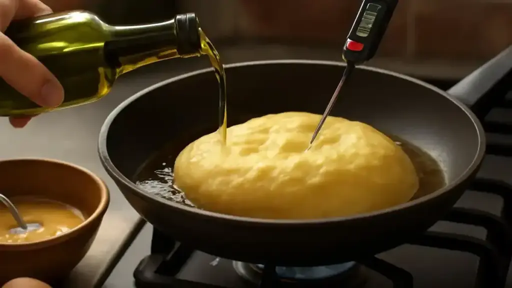 Frittata alta e centro ancora morbido: perché il termometro può essere più affidabile del colore in superficie