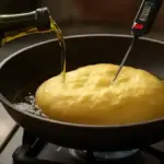 Frittata alta e centro ancora morbido: perché il termometro può essere più affidabile del colore in superficie