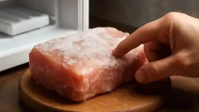 Carne congelata lasciata sul piano cucina: perché il centro può essere ancora freddo mentre la superficie entra nella zona critica